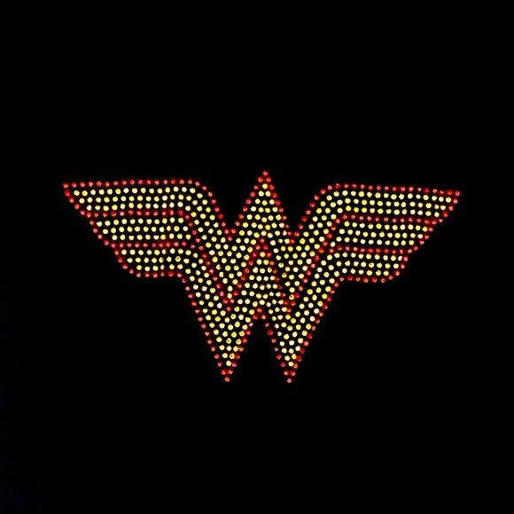 ROSIO Wonder Woman Black T Shirt - Picture 2 of 6
